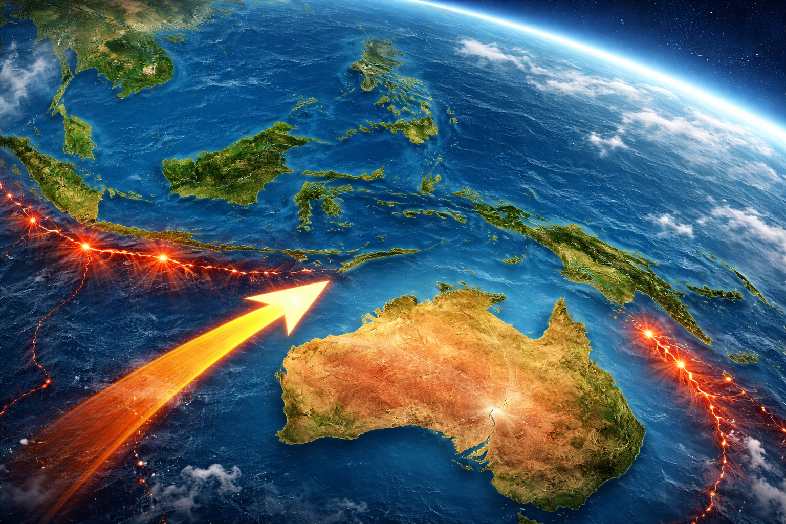 Benua Australia Diam-Diam Bergerak Mendekati Indonesia